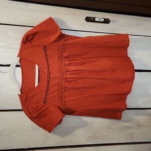 Burnt Orange Top Size Small